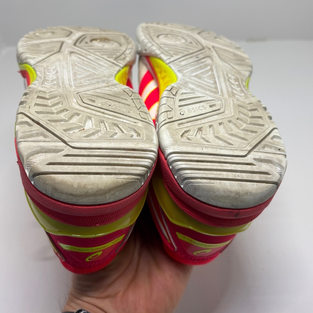 ASICS Gel-Resolution 7 Women’s 9.5 Tennis Shoes Red Pink White Athletic Sneakers - Picture 10 of 13